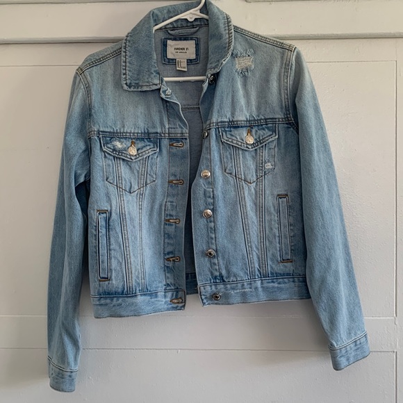 light blue jean jacket - Picture 1 of 4